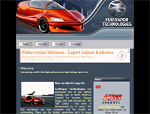 Tablet Screenshot of fuelvaporcar.com